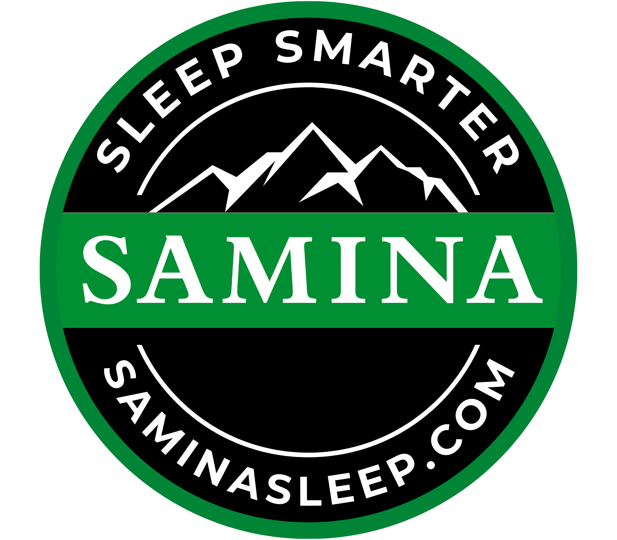 2025 logo+sleep smarter+url-gR+B+W